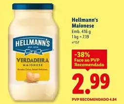 Lidl Hellmann's Maionese promoção