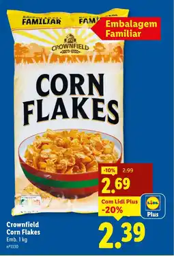 Lidl Crownfield Corn Flakes promoção