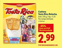 Lidl Cuétara Tosta Rica Bolacha promoção