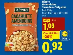 Lidl Alesto Amendoins Torrados e Salgados promoção