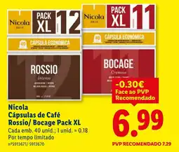 Lidl Nicola Cápsulas de Café Rossio/ Bocage Pack XL promoção