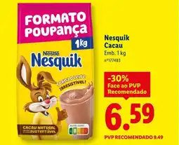 Lidl Nesquik Cacau promoção