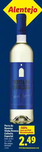 Lidl Porta da Ravessa Vinho Branco Colheita Especial promoção