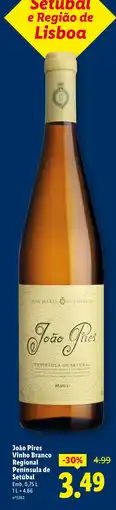 Lidl João Pires Vinho Branco Regional Península de Setúbal promoção