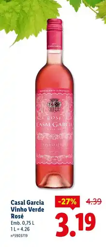 Lidl Casal Garcia Vinho Verde Rosé promoção