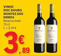 E.Leclerc Vinho doc douro montes dos ermos promoção
