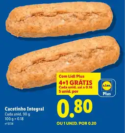 Lidl Cacetinho Integral promoção