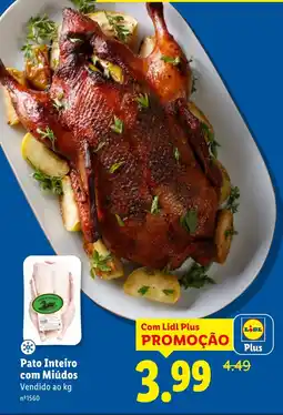 Lidl Pato Inteiro com Miúdos promoção