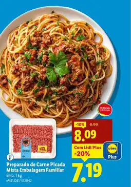 Lidl Preparado de Carne Picada Mista Embalagem Familiar promoção