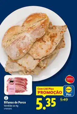 Lidl Bifanas de Porco promoção
