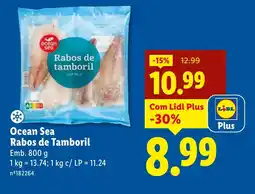 Lidl Ocean Sea Rabos de Tamboril promoção