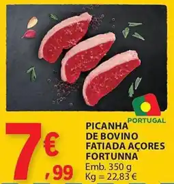 E.Leclerc Picanha de bovino fatiada açores fortunna promoção