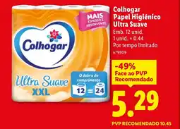 Lidl Colhogar Papel Higiénico Ultra Suave promoção