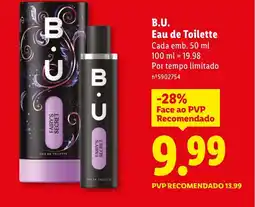 Lidl B.U. Eau de Toilette promoção