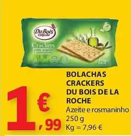 E.Leclerc Bolachas crackers du bois de la roche promoção