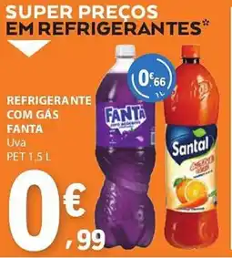E.Leclerc Refrigerante com gás fanta uva pet promoção