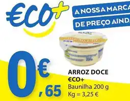 E.Leclerc Arroz doce €co+ baunilha promoção