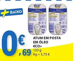E.Leclerc Atum em posta em óleo €co+ promoção