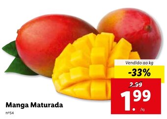 Lidl Manga Maturada promoção