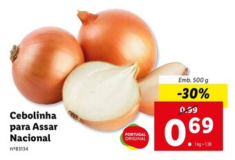 Lidl Cebolinha para Assar Nacional 500g promoção