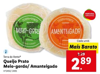Lidl Terra do Vento Queijo Prato Meio-gordo/Amanteigado promoção