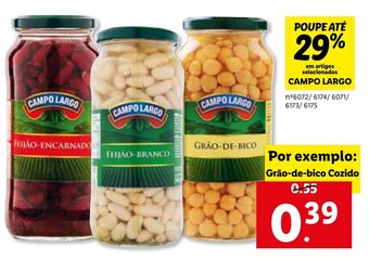 Lidl Campo Largo Grão-de-Bico Cozido promoção