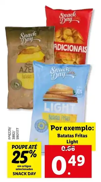 Lidl Snack Day Batata Fritas Light promoção