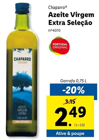 Lidl Chaparro Azeite Virgem Extra Seleção 0,75L promoção