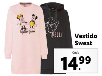 Lidl Vestido Sweat promoção