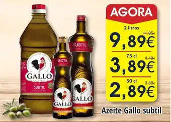 Froiz Azeite Gallo subtil promoção