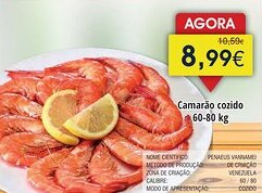 Froiz Camarão cozido 60-80 promoção