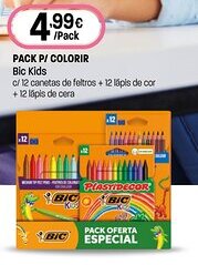 Intermarché Pack p/ colorir Bic Kids promoção