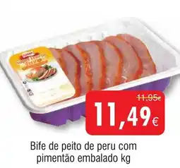 Froiz Bife de peito de peru com pimentão embalado promoção