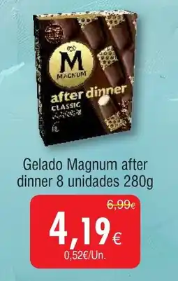 Froiz Gelado Magnum after dinner promoção