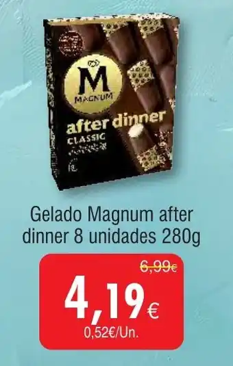 Froiz Gelado Magnum after dinner promoção