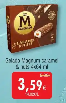 Froiz Gelado Magnum caramel & nuts promoção