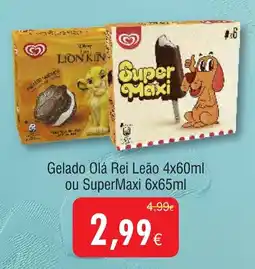 Froiz Gelado Olá Rei Leão ou SuperMaxi promoção