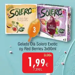 Froiz Gelado Olá Solero Exotic ou Red Berries promoção