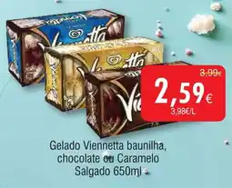 Froiz Gelado Viennetta baunilha, chocolate ou Caramelo Salgado promoção