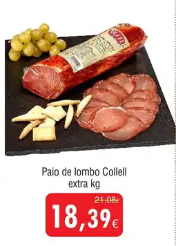 Froiz Paio de lombo Collell extra promoção