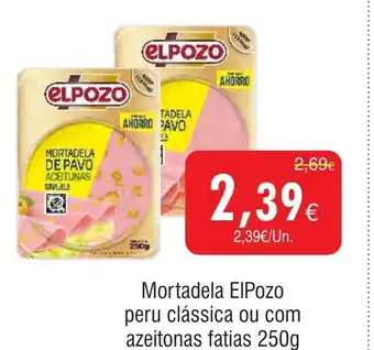Froiz Mortadela ElPozo peru clássica ou com azeitonas fatias promoção