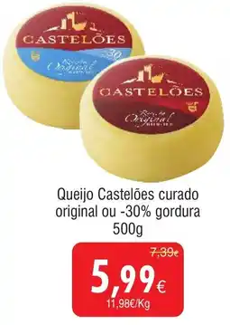 Froiz Queijo Castelões curado original ou -30% gordura promoção