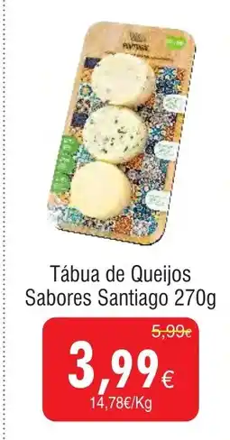 Froiz Tábua de Queijos Sabores Santiago promoção
