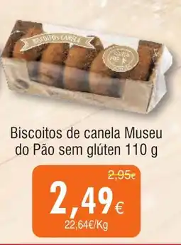 Froiz Biscoitos de canela Museu do Pão sem glúten promoção
