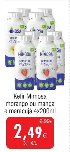 Froiz Kefir Mimosa morango ou manga e maracujá promoção