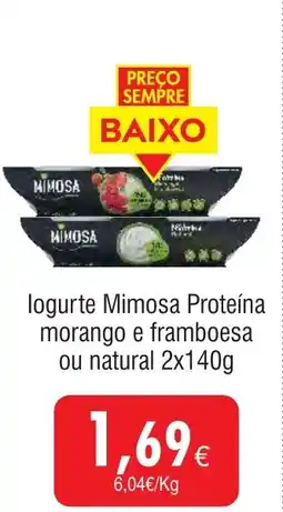 Froiz logurte Mimosa Proteína morango e framboesa ou natural promoção
