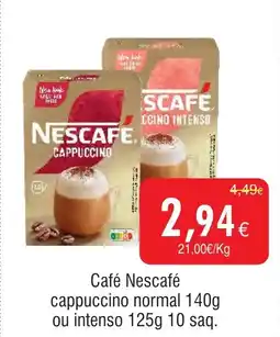 Froiz Café Nescafé cappuccino promoção