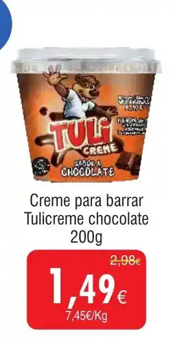 Froiz Creme para barrar Tulicreme chocolate promoção