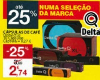 Cápsulas de café delta q