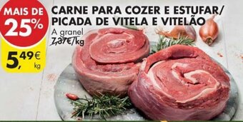 Pingo Doce Carne Para Cozer E Estufar/Picada de Vitela E Vitelão promoção